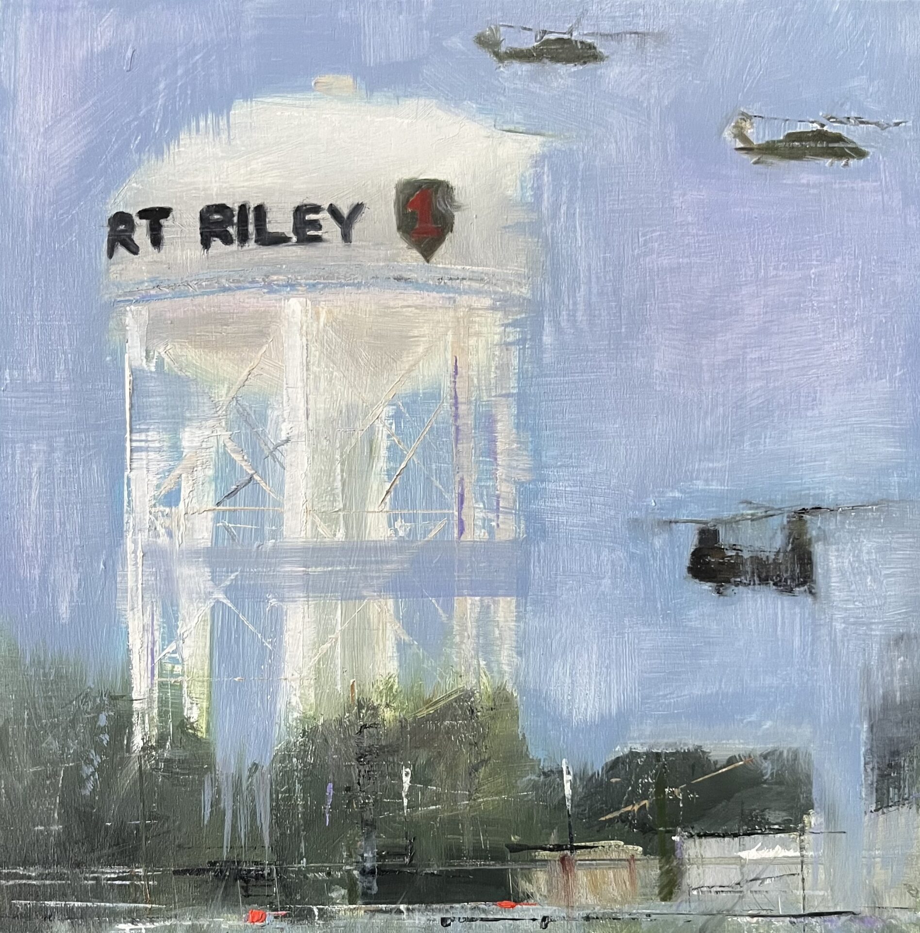 fort riley water tower painting