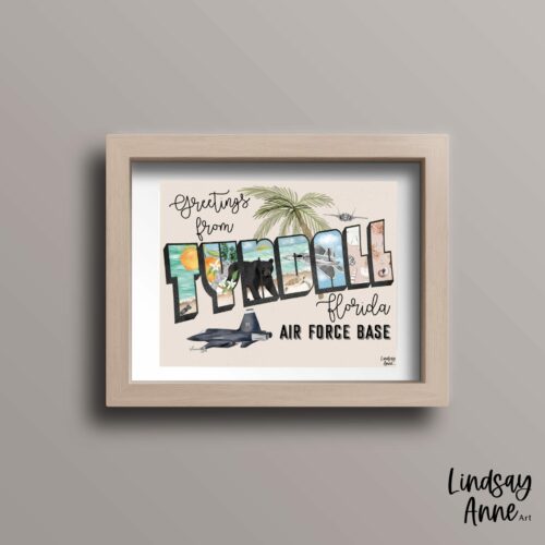 Tyndall Air Force base art print
