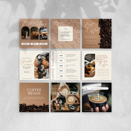 50 Coffee Instagram Templates